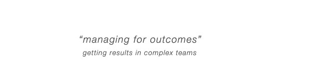 managing for outcomes